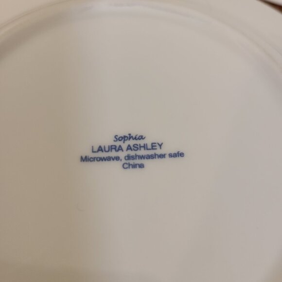 Laura Ashley Sophia Blue White French Country Porcelain Cup & Saucer - Set of 3 - Picture 11 of 11